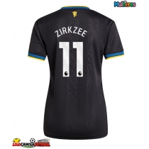 Camisa de Futebol Manchester United Joshua Zirkzee #11 Equipamento Alternativo Mulheres 2025-26 Manga Curta